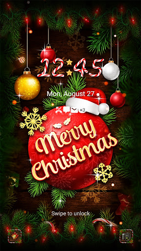 Red Merry Christmas- Wallpaper Screen 2