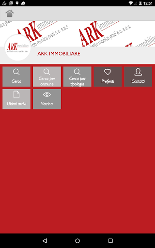 Android application ARK IMMOBILIARE screenshort