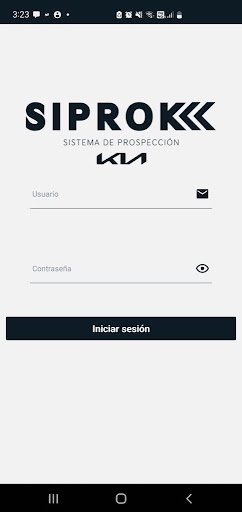 Android application KIA Siprok Colombia. screenshort