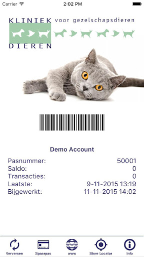 Android application Kliniek voor Gezelschapsdieren screenshort