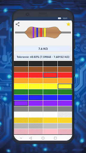 Android application Every Resistor screenshort