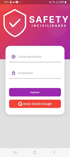 Android application Safe-Me screenshort