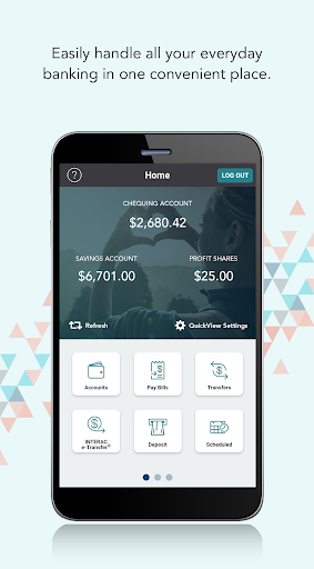Android application Kindred Credit Union screenshort