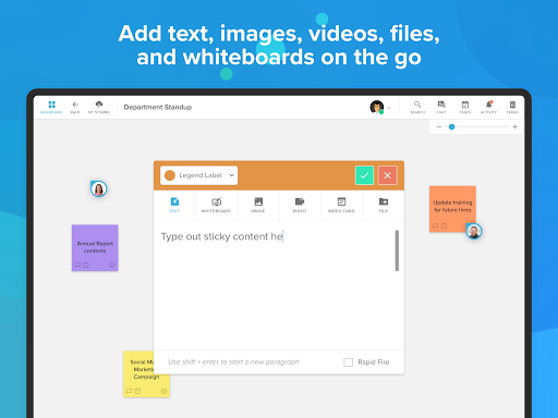 Screenshot of Stormboard