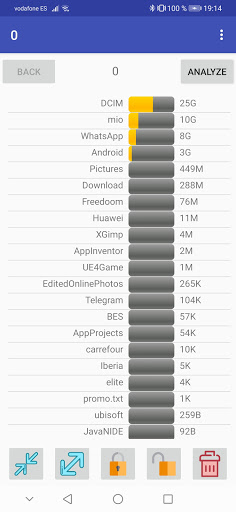 Android application StorgeMonitor screenshort