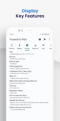 PhoNetInfo PRO - Device Info Screen 3