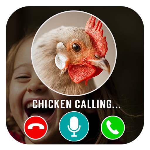 Chicken fake video call prank logo