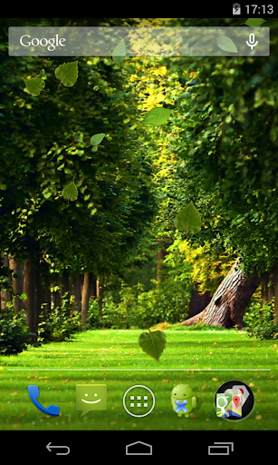 Android application Falling leaves Live Wallpaper screenshort