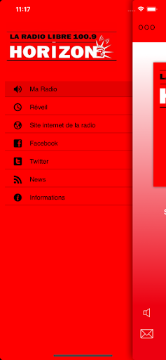 Android application Horizon la radio libre screenshort