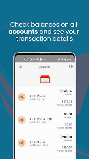CWCU Mobile Banking Screen 3