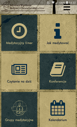 Android application WCCM - zegar do medytacji screenshort