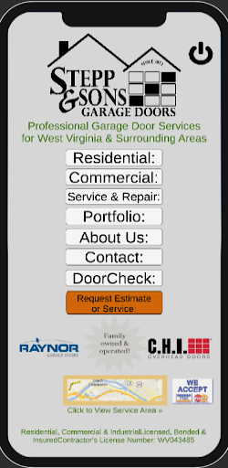 Android application Stepp & Sons Garage Doors screenshort