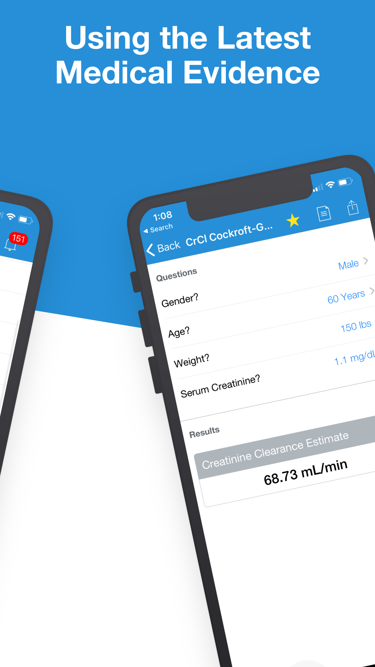 Android application Calculate by QxMD screenshort