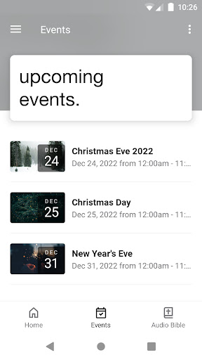 Valiant Church App Screen 2