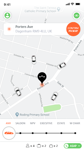 XYZ Private Hire Screen 2
