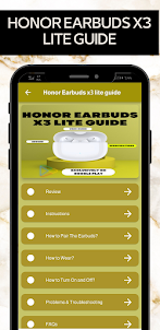 Honor Earbuds x3 lite guide