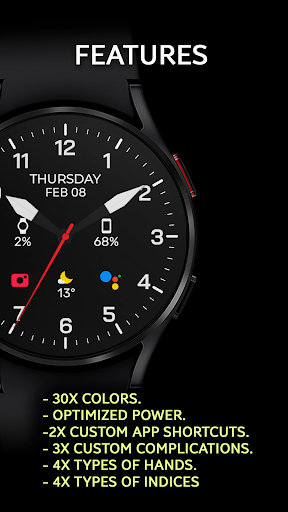 Chester Dark MOD watch face Screen 2