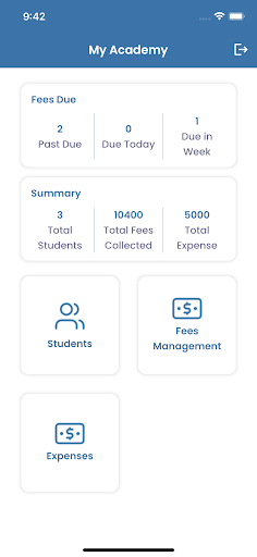 Android application My Academy App screenshort