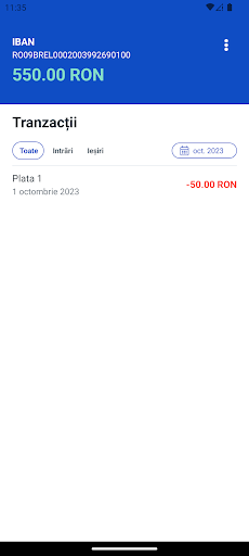 Android application Bapp Trezorerie screenshort