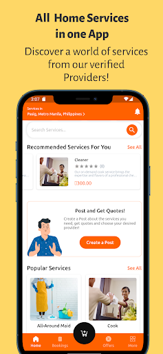 Helper Provider - Hire Helpers Screen 2