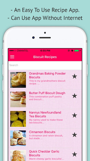 Android application Biscuit Recipes - Offline Easy screenshort