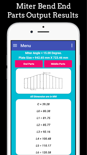 Miter Bend Layout Screen 3