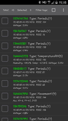 Android application RFNTagReceiver screenshort