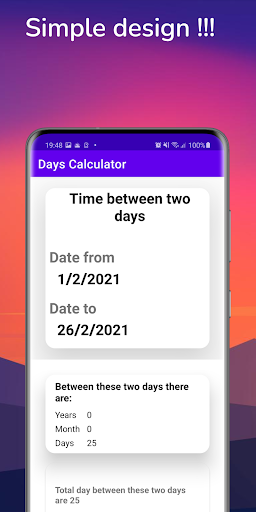Days Calculator Screen 3
