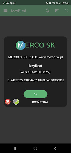 Android application izzyRest mobile screenshort