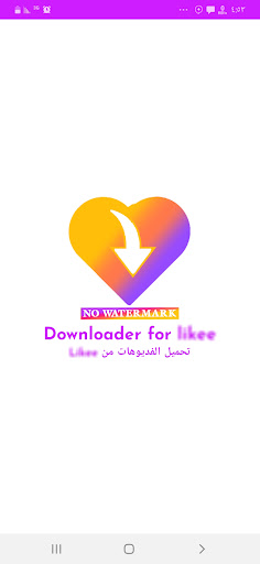 Android application Video Downloader for likee -No screenshort