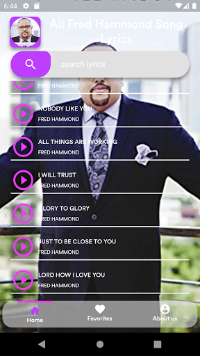ALL FRED HAMMOND GOSPEL SONG LYRICS