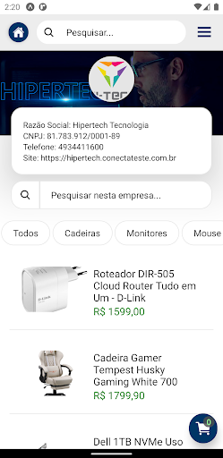 Android application Conecta E-commerce screenshort