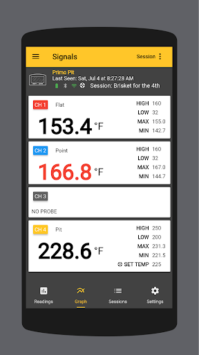 Android application ThermoWorks screenshort