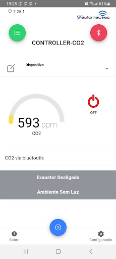Android application Controller-CO2 screenshort