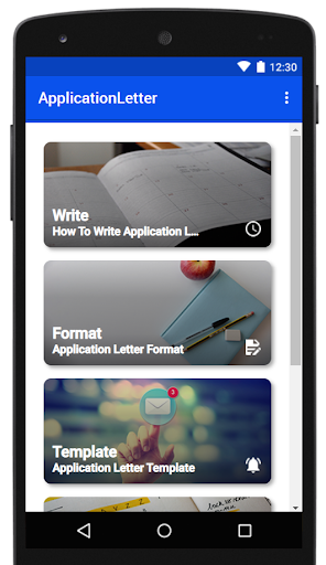 Application Letter Samples Screen 2