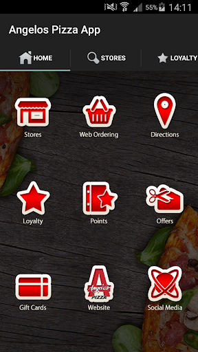 Angelo’s Pizza App Screen 2