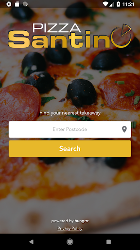 Android application Pizza Santino screenshort