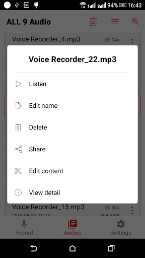 FRecorder - Voice Recorder Screen 3