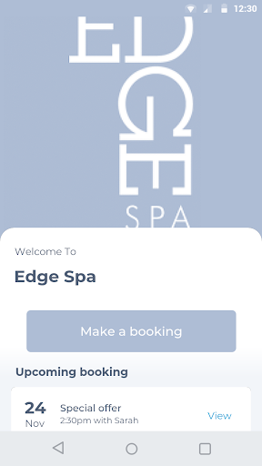 Android application Edge Spa screenshort