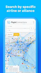 FlightConnections - Worldwide Flight Route Map