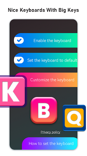 Android application Big Keyboard For Android Phone screenshort