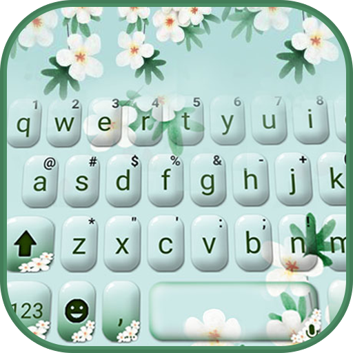Girly Charming Floral Keyboard logo