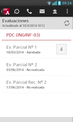 MiUBP Móvil Alumnos Screen 3
