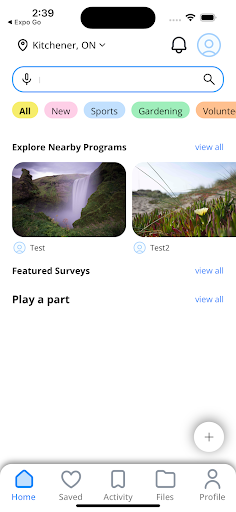 Android application Data Playground screenshort