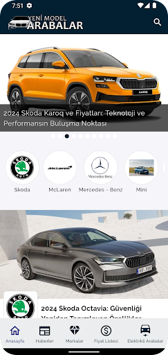 Android application Yeni Model Arabalar screenshort