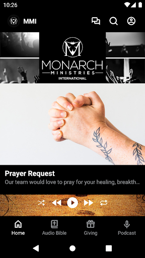 Android application Monarch Ministries screenshort