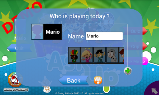 AskMeUp Demo Quiz Screen 2