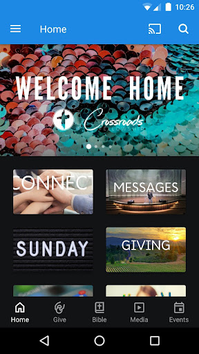 Android application Crossroads Fellowship Houston screenshort