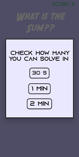 Quick Maths Screen 3