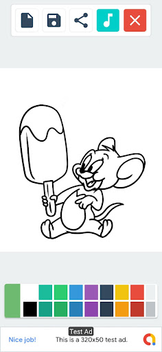 Coloring Ice Happy Cream